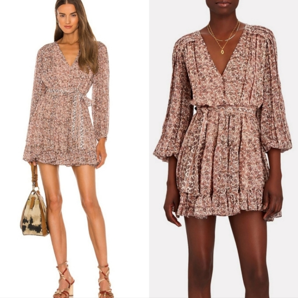 Ulla Johnson Eleni Silk Floral Mini Dress Sz 0